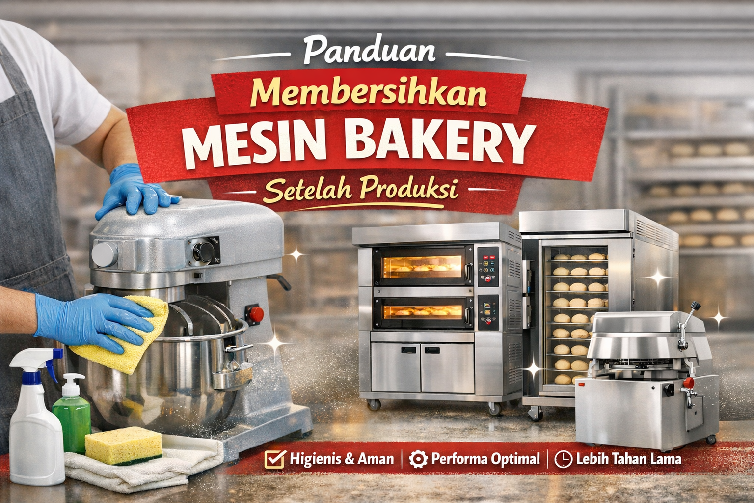 Panduan Membersihkan Mesin Bakery Setelah Produksi