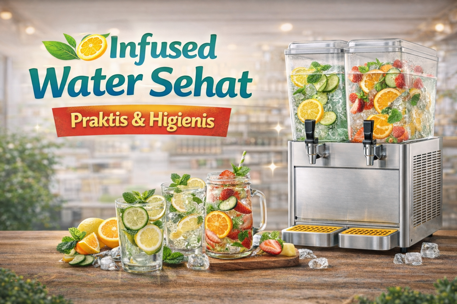 Electric Juice Dispenser: Solusi Mudah Menyajikan Infused Water Sehat