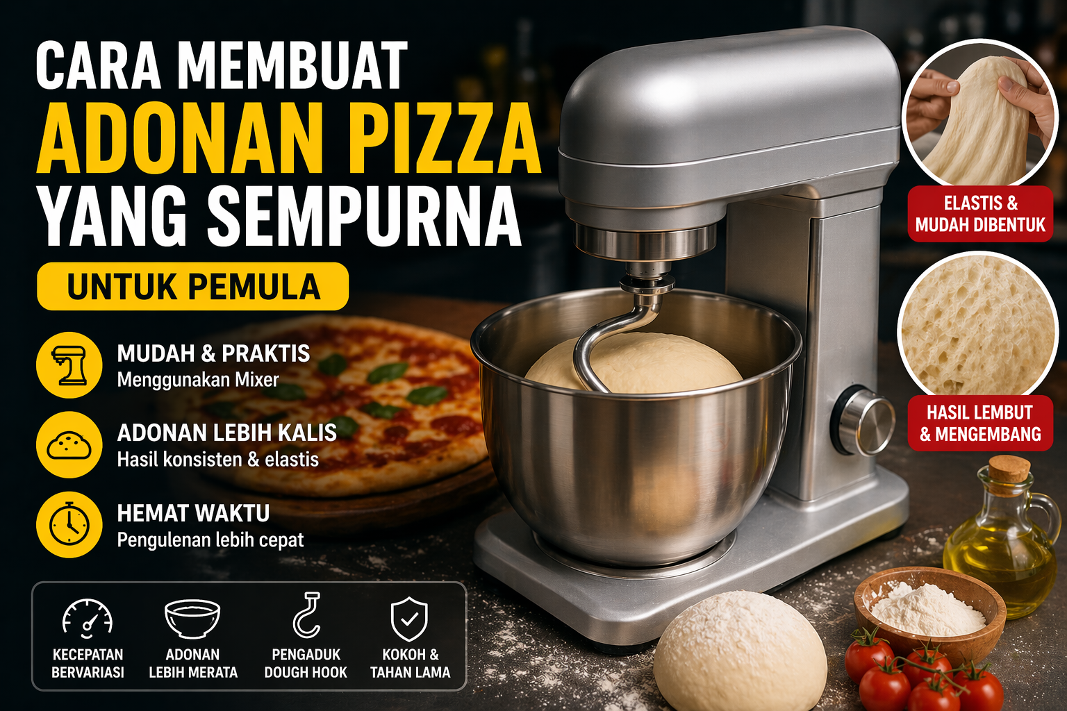 Cara Membuat Adonan Pizza yang Sempurna untuk Pemula